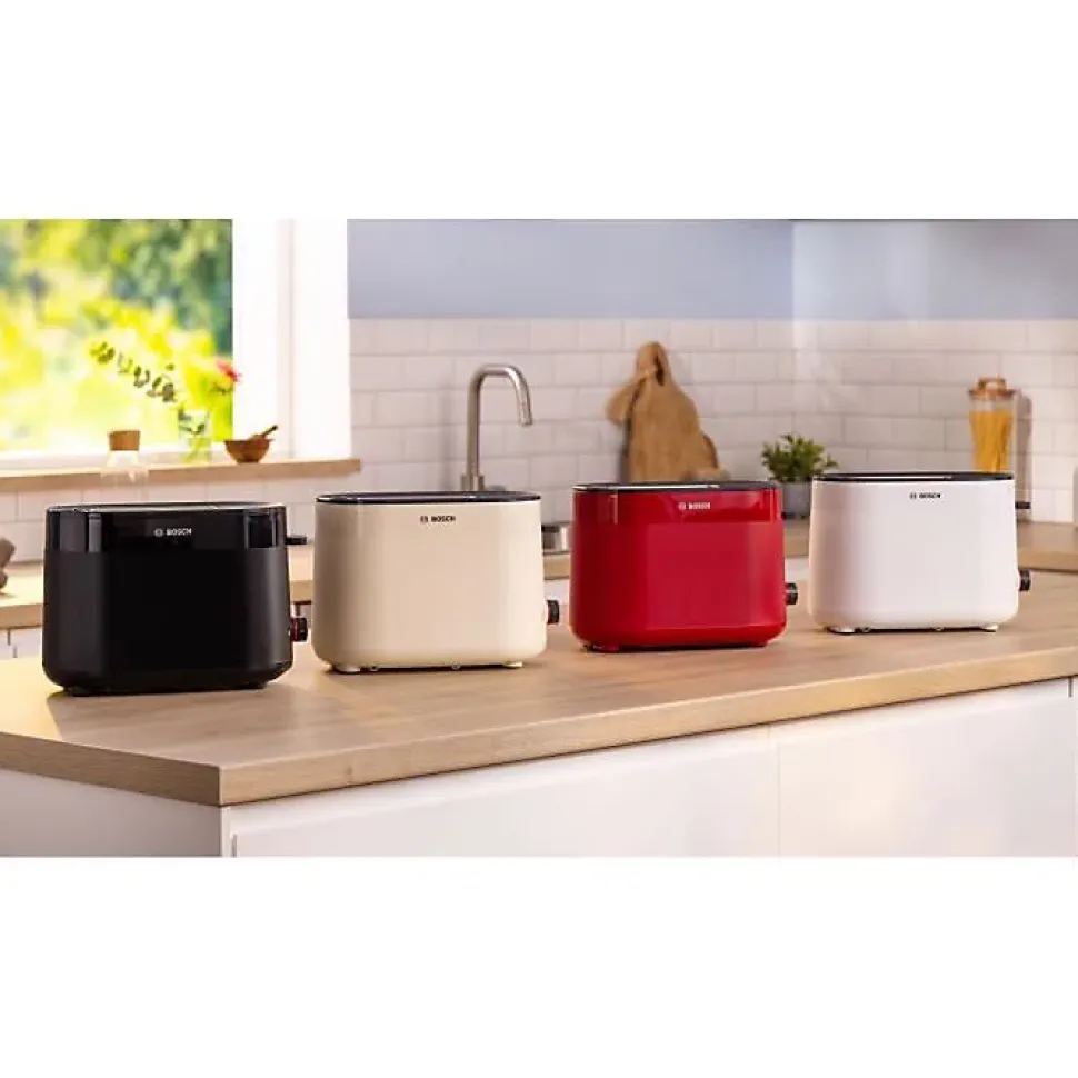 Toaster - BOSCH - TAT2M123 MyMoment - Noir - 2 tranches - centrage automatique du pain - fonctions décongélation et réchauffage