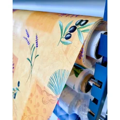 Toile cirée Imprimée Provençale Au mètre 280 x 140 cm orange