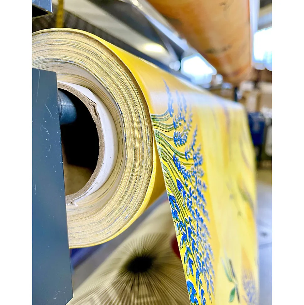 Toile cirée Imprimée Provençale Au mètre 240 x 140 cm jaune