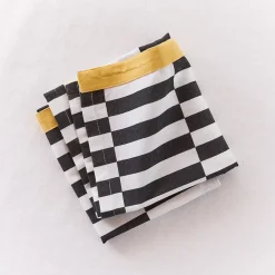 Torchons imprimé pop vintage noir et blanc l. 50 x L. 70 cm Guy Levasseur, 2 pièces