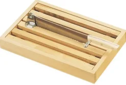 Tranche pain avec ramasse miettes 36x23cm Jean Dubost 01801