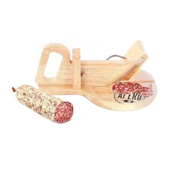Trancheuse à charcuterie en bois - 30 x 20 cm - Ronde