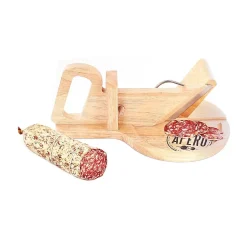 Trancheuse à charcuterie en bois - 30 x 20 cm - Ronde