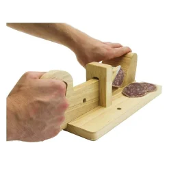 Trancheuse à charcuterie en bois