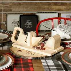 Trancheuse à charcuterie en bois