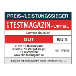 Trancheuse électrique Clatronic MA 3585 Silver