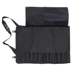 Étui à Couteaux en Tissu Noir avec Sangle - 11 Pièces - Dick