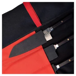 Étui à Couteaux nomade avec poignées 100% coton - KOTAI - Couteau japonais Noir 67 x 48.5 x 0.5 cm