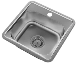 Turi38 Évier en Acier Inoxydable Granitan - Ensemble 1 Bac