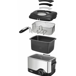 Unold Fryer Compact 1,5l 1200W black silver (58615)