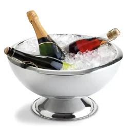Vasque à champagne double paroi en inox 38 cm