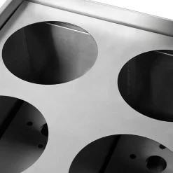 VERTES Cuiseur à pâtes Professionnel, électrique, 2x 1700 watts, 2 cuves de cuisson séparées de 6 litres chacune, 4 paniers