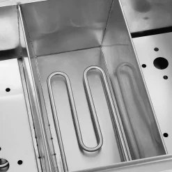 VERTES Cuiseur à pâtes Professionnel, électrique, 3x 1700 watts, 3 cuves de cuisson séparées de 6 litres chacune, 6 paniers