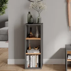 Vicco Armoire à chaussures Anthracite/chêne doré 30x80.1cm