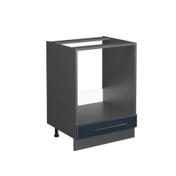 Vicco Armoire de cuisine Bleu foncé brillant 60cm sans PT