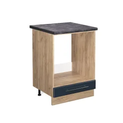 Vicco Armoire de cuisine Bleu foncé brillant 60cm , PT Anthracite