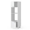 Vicco Armoire micro-ondes Blanc Haute brillance 60cm