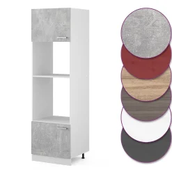 Vicco Armoire micro-ondes Béton 60cm