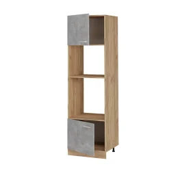 Vicco Armoire micro-ondes Béton 60cm
