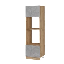 Vicco Armoire micro-ondes Béton 60cm