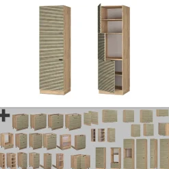 Vicco Armoire pour cuisinière Panneau en chêne 60cm