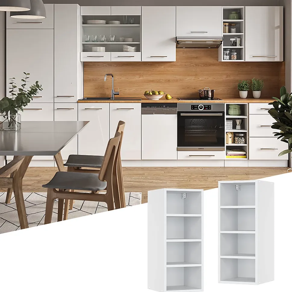 Vicco Armoire suspendue Blanc 30cm