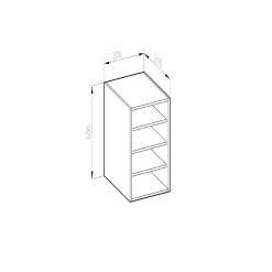 Vicco Armoire suspendue Blanc 20cm