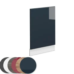 Vicco Armoires de cuisine Bleu foncé brillant 45cm , PT Marbre