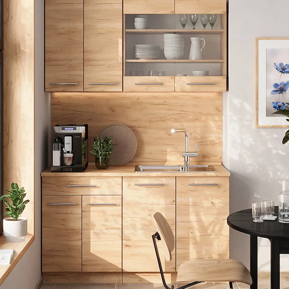 Vicco Cuisine Chêne de force doré 140cm sans PT