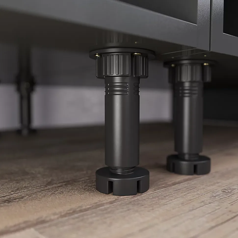 Vicco Cuisine Chêne doré/anthracite 270cm sans plan de travail, avec armoire haute