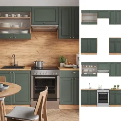 Vicco Cuisine Chêne vert et or/chêne doré 200cm , PT Chêne