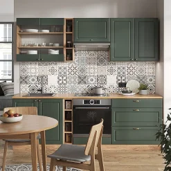 Vicco Cuisine Chêne vert et or/chêne doré 235cm sans PT