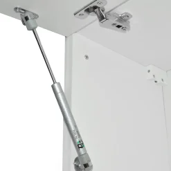 Vicco Cuisine en angle Blanc/gris noble 187x167cm , PT Marbre