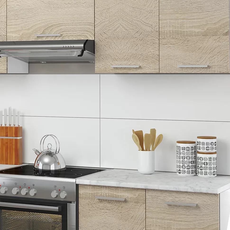 Vicco Cuisine Sonoma 240cm , PT Marbre avec bande LED