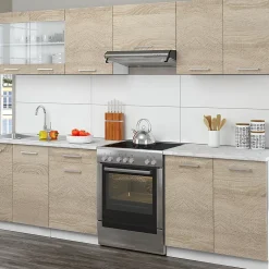 Vicco Cuisine Sonoma 240cm , PT Marbre avec bande LED