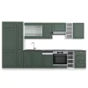 Vicco Cuisine Vert-Or Landhaus/Blanc 355cm , PT Anthracite