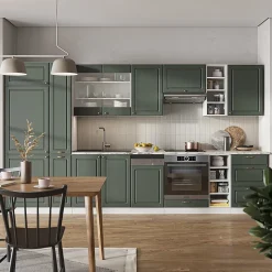 Vicco Cuisine Vert-Or Landhaus/Blanc 355cm , PT Anthracite