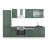 Vicco Cuisine Vert-Or Landhaus/Blanc 300cm , PT Marbre