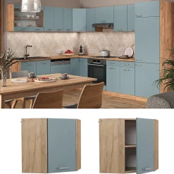 Vicco Elément haut de cuisine Bleu-gris 57cm