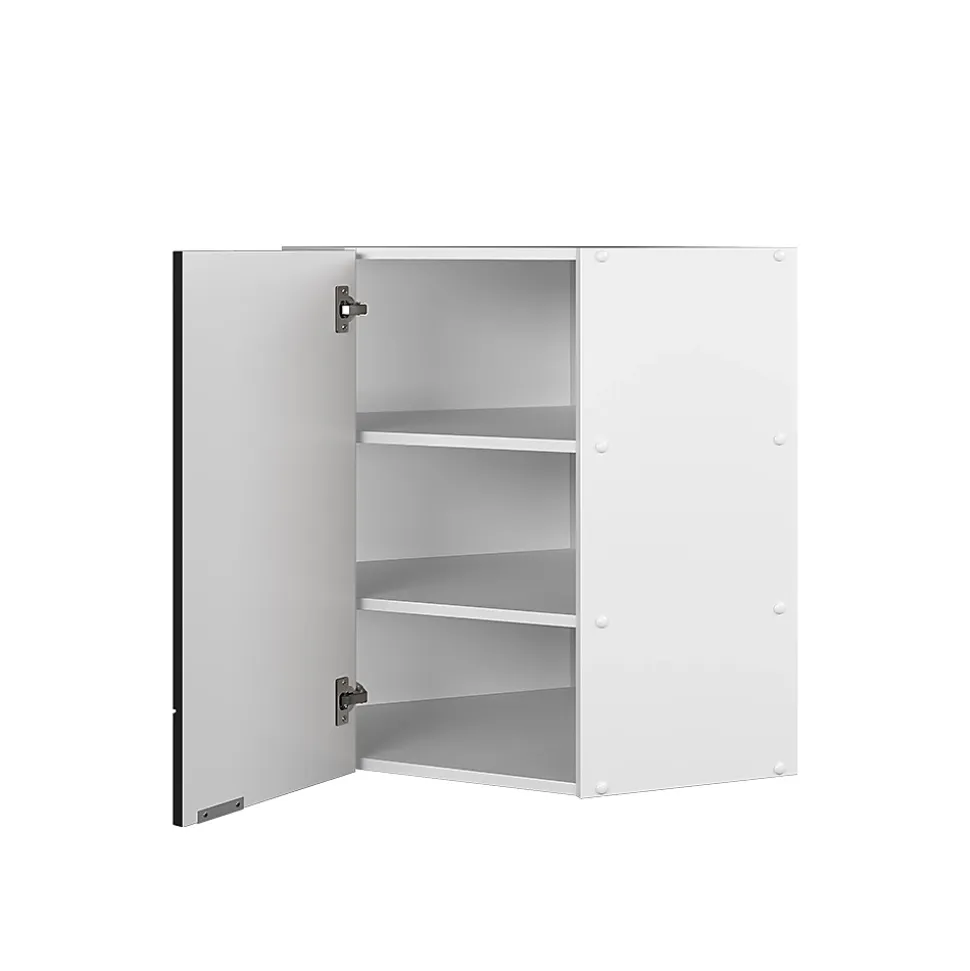 Vicco Elément haut de cuisine Noir rayé 57cm