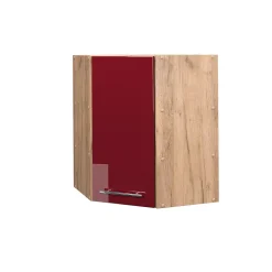 Vicco Elément haut de cuisine Rouge bordeaux Haute brillance 57cm