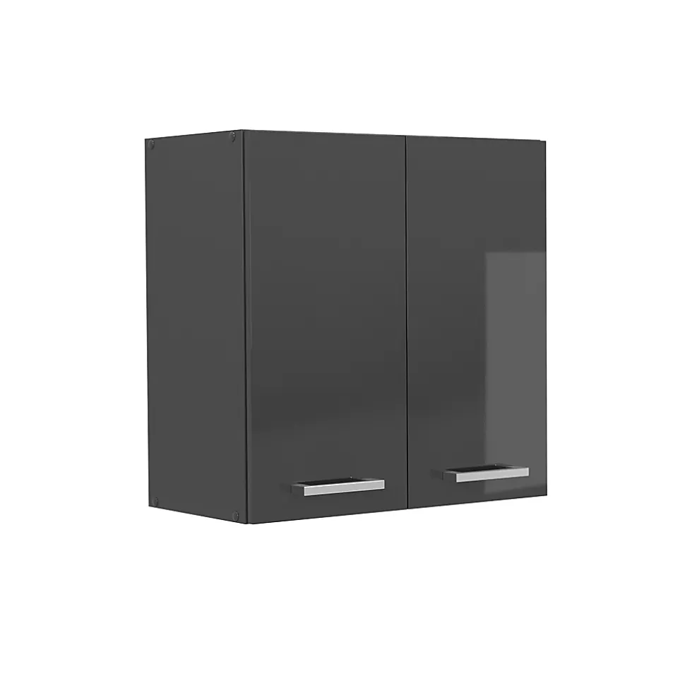 Vicco Elément haut de cuisine Anthracite Haute brillance 60cm