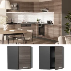 Vicco Elément haut de cuisine Gris noble 57cm