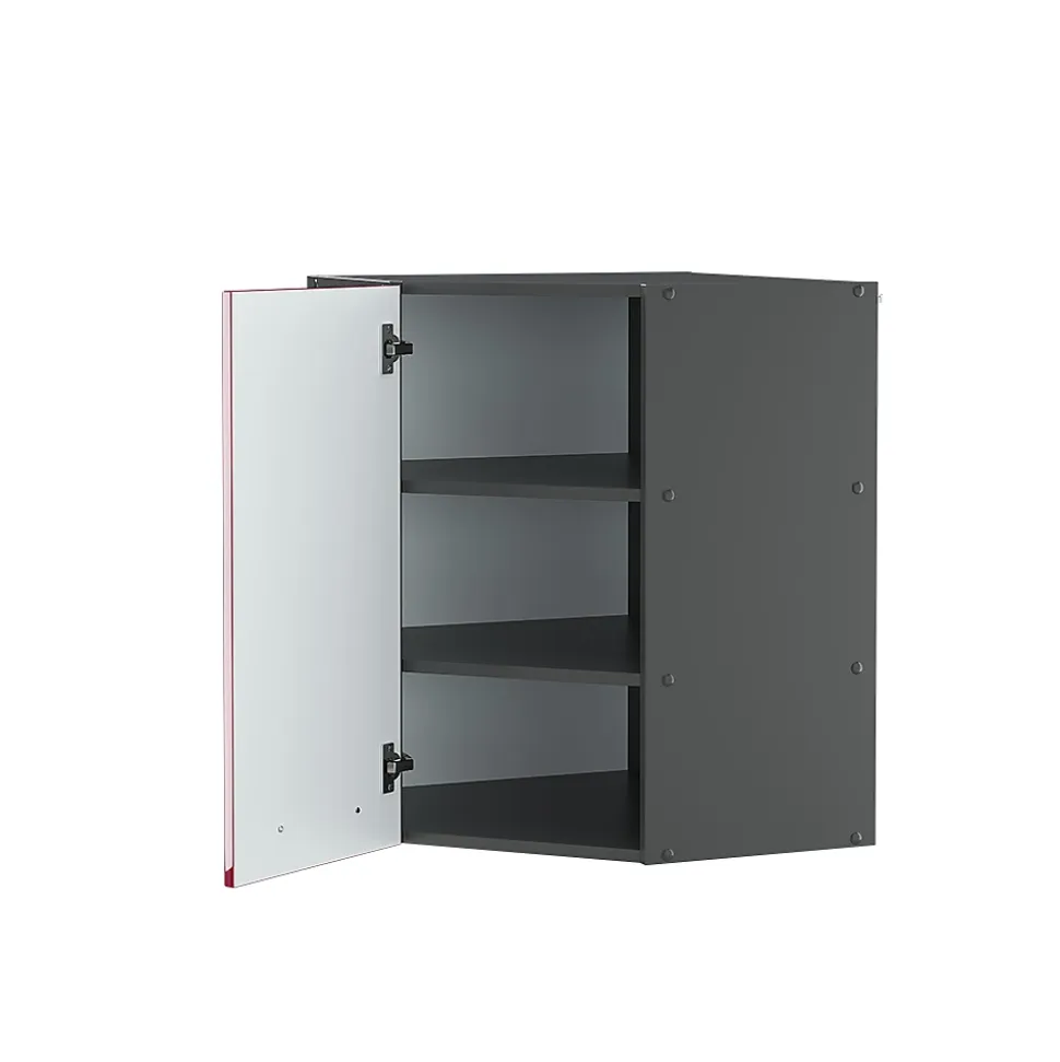 Vicco Elément haut de cuisine Rouge bordeaux Haute brillance 57cm