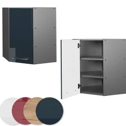 Vicco Elément haut de cuisine Blanc Haute brillance 57cm