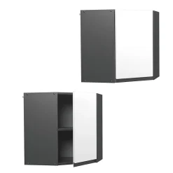 Vicco Elément haut de cuisine Blanc 57cm J-Shape