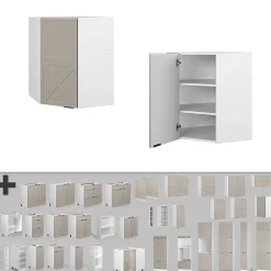 Vicco Elément haut de cuisine GrisBeige 57cm