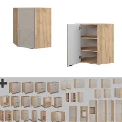 Vicco Elément haut de cuisine GrisBeige 57cm