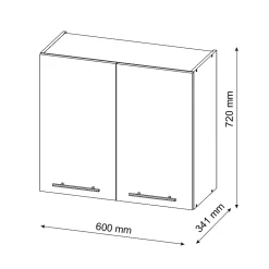 Vicco Elément haut de cuisine Chêne de force doré 60cm