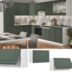 Vicco Elément haut de cuisine Vert Or Campagne 60cm Plat